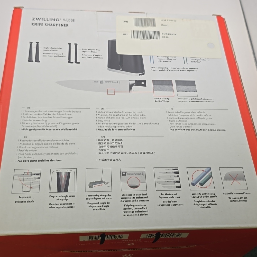 New ZWILLING Edge MaintenanceV- Edge Sharpener - Picture 3 of 3
